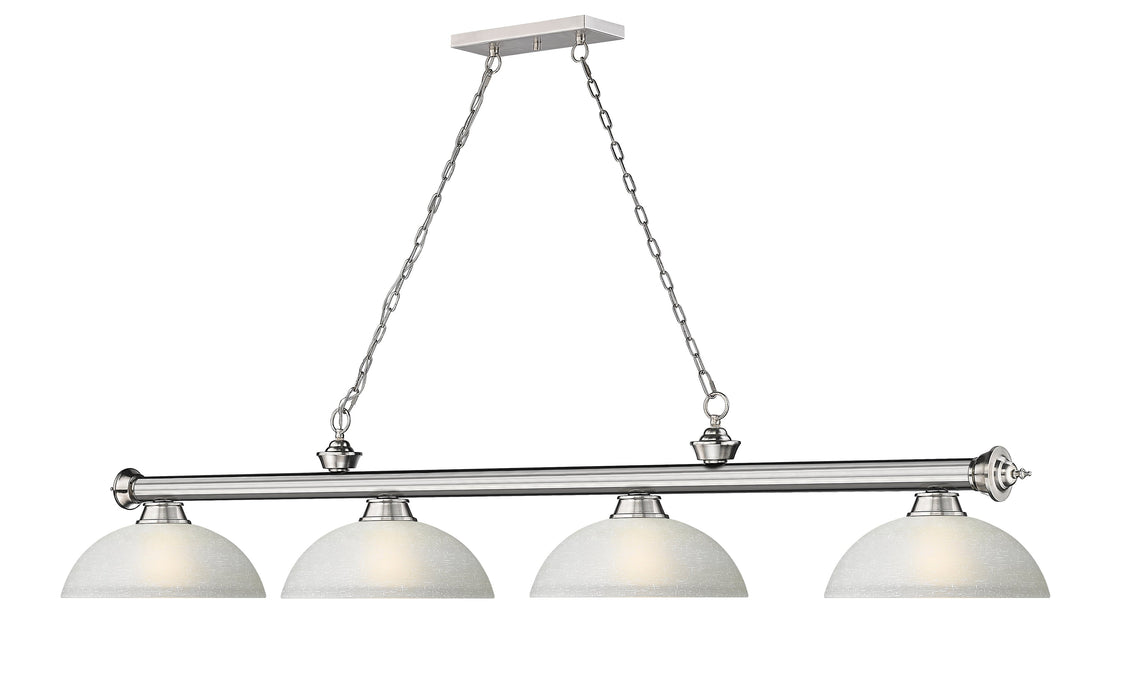 Billiard Z-Lite 2306-4BN-DWL14 Brushed Nickel Cordon 4 Light Billiard Z-Lite