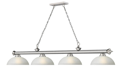Billiard Z-Lite 2306-4BN-DWL14 Brushed Nickel Cordon 4 Light Billiard Z-Lite