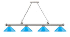 Billiard Z-Lite 2306-4BN-MEB Brushed Nickel Cordon 4 Light Billiard Z-Lite