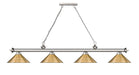 Billiard Z-Lite 2306-4BN-RB15 Brushed Nickel Cordon 4 Light Billiard Z-Lite