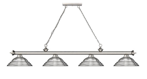 Billiard Z-Lite 2306-4BN-SBN Brushed Nickel Cordon 4 Light Billiard Z-Lite