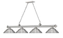 Billiard Z-Lite 2306-4BN-SBN Brushed Nickel Cordon 4 Light Billiard Z-Lite