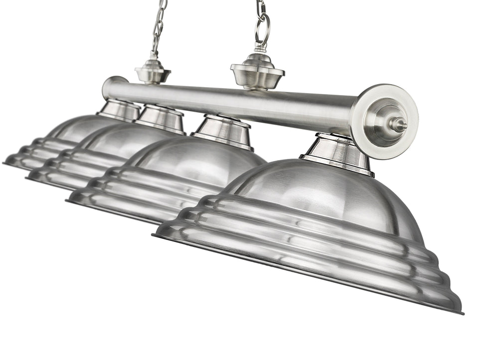 Billiard Z-Lite 2306-4BN-SBN Brushed Nickel Cordon 4 Light Billiard Z-Lite