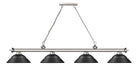 Billiard Z-Lite 2306-4BN-SMB Brushed Nickel Cordon 4 Light Billiard Z-Lite