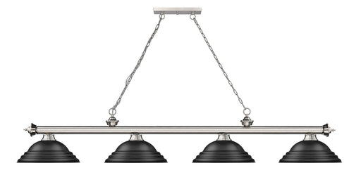 Billiard Z-Lite 2306-4BN-SMB Brushed Nickel Cordon 4 Light Billiard Z-Lite