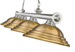 Billiard Z-Lite 2306-4BN-SRB Brushed Nickel Cordon 4 Light Billiard Z-Lite