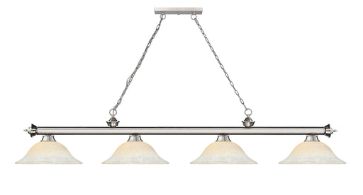 Billiard Z-Lite 2306-4BN-WM16 Brushed Nickel Cordon 4 Light Billiard Z-Lite