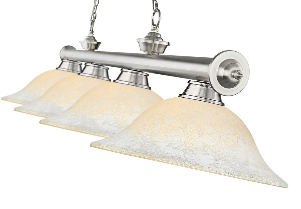 Billiard Z-Lite 2306-4BN-WM16 Brushed Nickel Cordon 4 Light Billiard Z-Lite