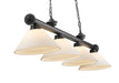 Billiard Z-Lite 2306-4BP-AMO14 Bronze Plate Cordon 4 Light Billiard Z-Lite