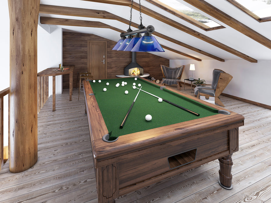 Billiard Z-Lite 2306-4BP-ARDB Bronze Plate Cordon 4 Light Billiard Z-Lite