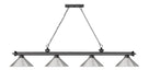 Billiard Z-Lite 2306-4BP-BN15 Bronze Plate Cordon 4 Light Billiard Z-Lite