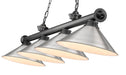 Billiard Z-Lite 2306-4BP-BN15 Bronze Plate Cordon 4 Light Billiard Z-Lite