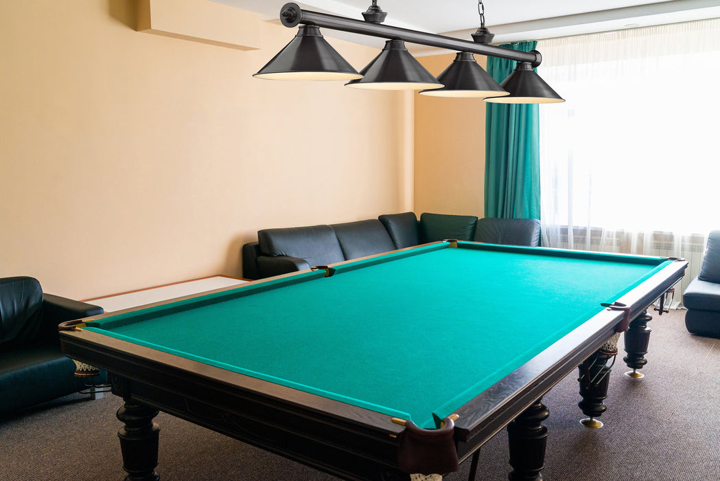 Billiard Z-Lite 2306-4BP-BP15 Bronze Plate Cordon 4 Light Billiard Z-Lite