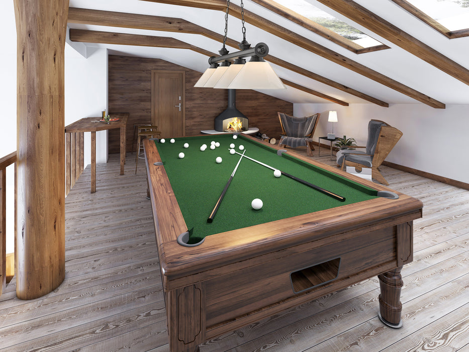 Billiard Z-Lite 2306-4BP-PWH Bronze Plate Cordon 4 Light Billiard Z-Lite