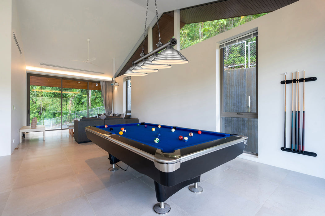 Billiard Z-Lite 2306-4BP-SBN Bronze Plate Cordon 4 Light Billiard Z-Lite