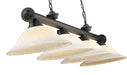 Billiard Z-Lite 2306-4BP-WM16 Bronze Plate Cordon 4 Light Billiard Z-Lite