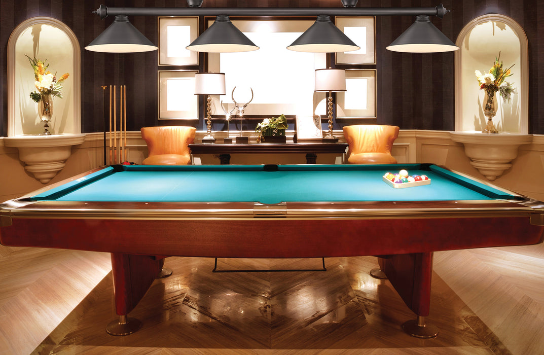 Billiard Z-Lite 2306-4BRZ-BRZ15 Bronze Cordon 4 Light Billiard Z-Lite