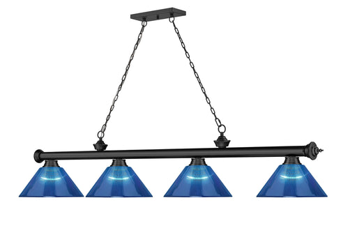 Billiard Z-Lite 2306-4MB-ARDB Matte Black Cordon 4 Light Billiard Z-Lite