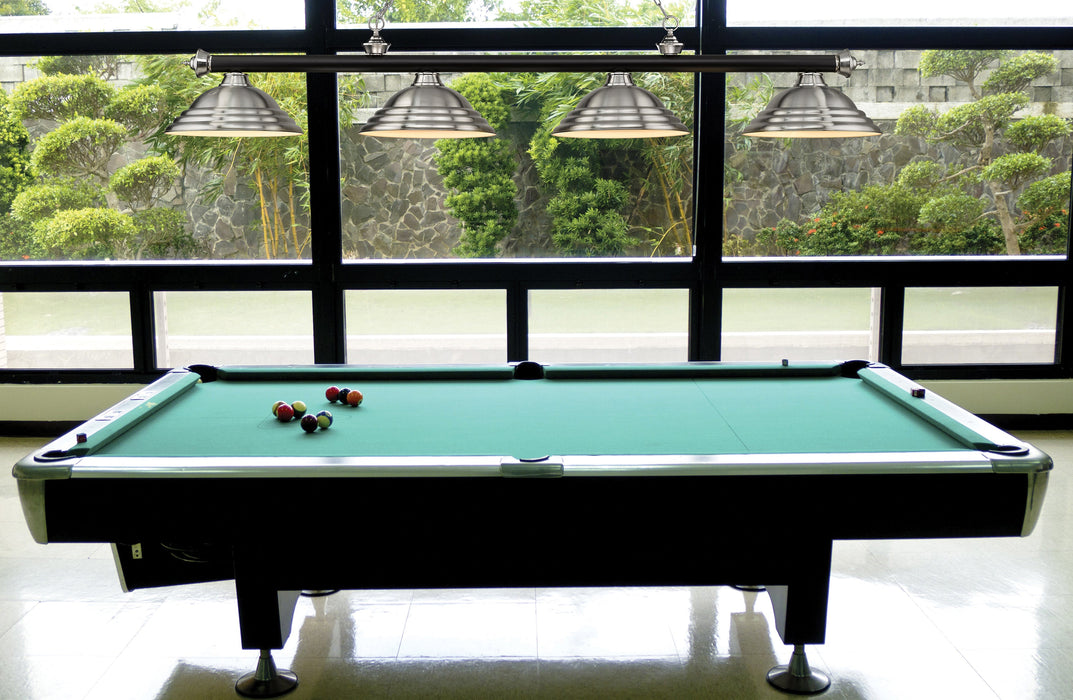 Billiard Z-Lite 2306-4MB-BN-SBN Matte Black + Brushed Nickel Cordon 4 Light Billiard Z-Lite