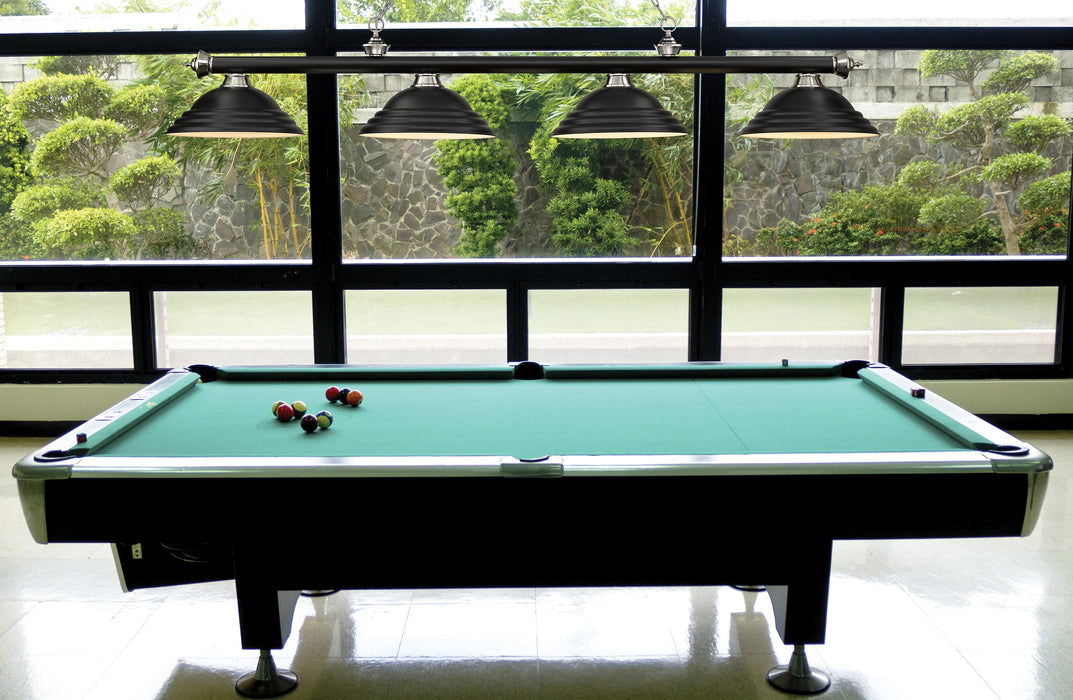 Billiard Z-Lite 2306-4MB-BN-SMB Matte Black + Brushed Nickel Cordon 4 Light Billiard Z-Lite