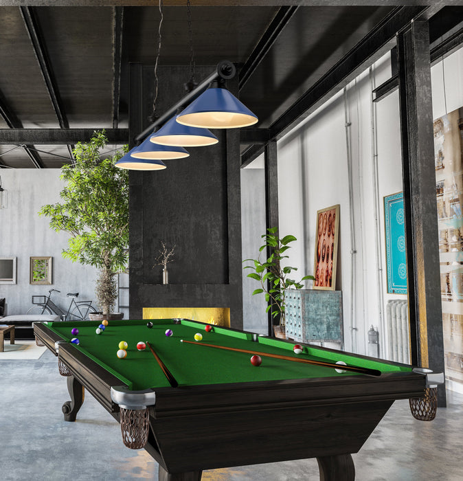 Billiard Z-Lite 2306-4MB-MNB Matte Black Cordon 4 Light Billiard Z-Lite