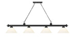 Billiard Z-Lite 2306-4MB-PWH Matte Black Cordon 4 Light Billiard Z-Lite