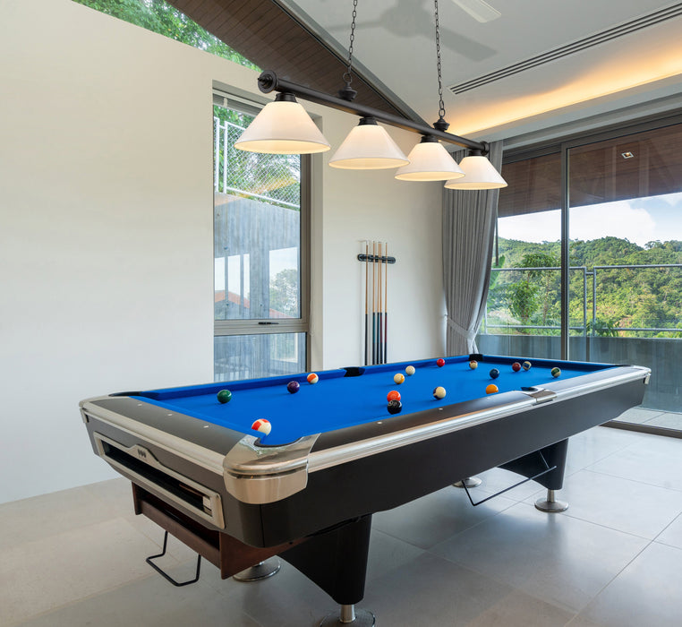 Billiard Z-Lite 2306-4MB-PWH Matte Black Cordon 4 Light Billiard Z-Lite