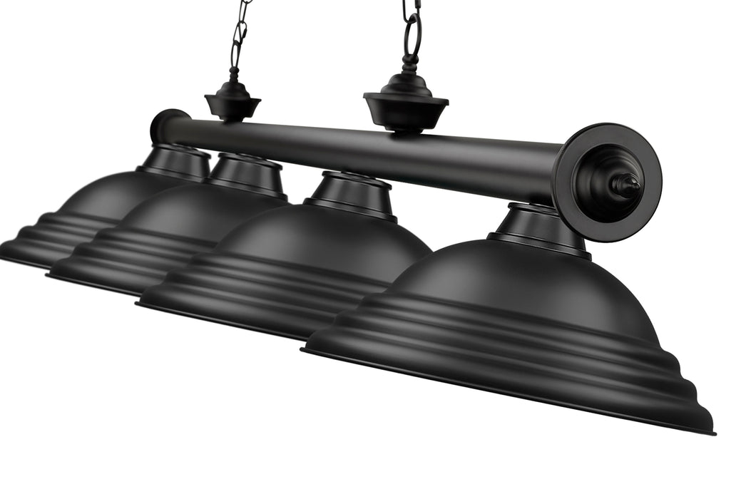 Billiard Z-Lite 2306-4MB-SMB Matte Black Cordon 4 Light Billiard Z-Lite