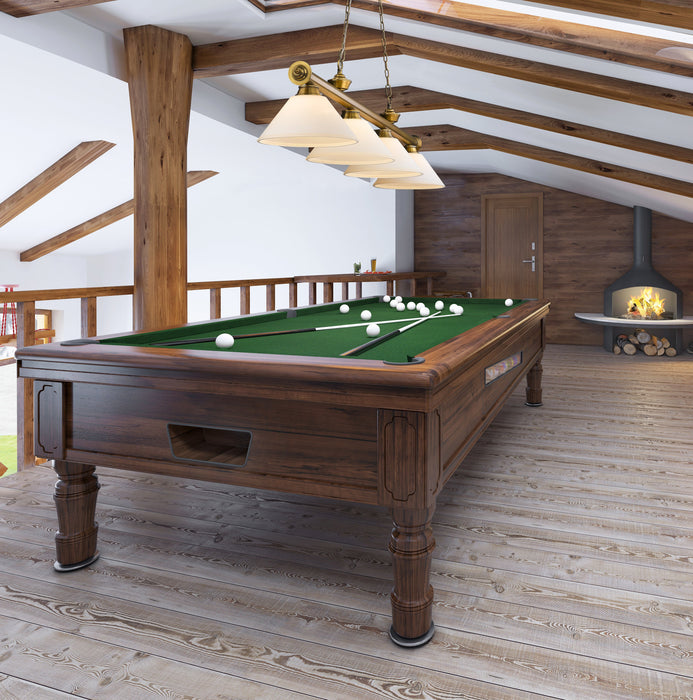 Billiard Z-Lite 2306-4RB-AMO14 Rubbed Brass Cordon 4 Light Billiard Z-Lite