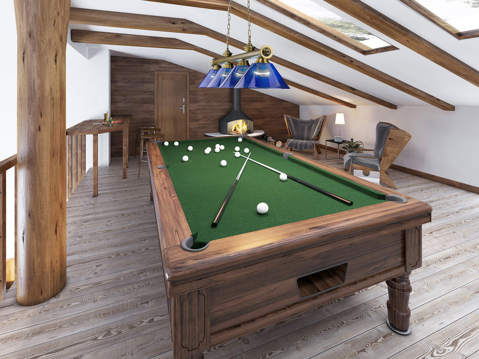 Billiard Z-Lite 2306-4RB-ARDB Rubbed Brass Cordon 4 Light Billiard Z-Lite