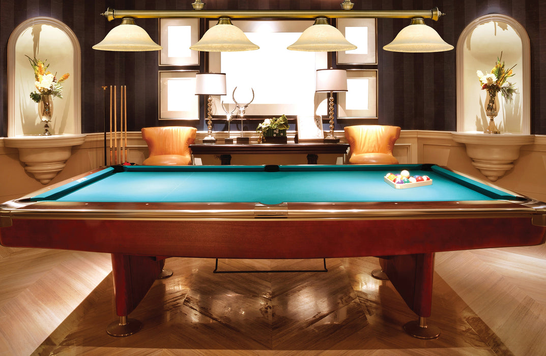 Billiard Z-Lite 2306-4RB-GM16 Rubbed Brass Cordon 4 Light Billiard Z-Lite