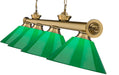 Billiard Z-Lite 2306-4RB-PGR Rubbed Brass Cordon 4 Light Billiard Z-Lite