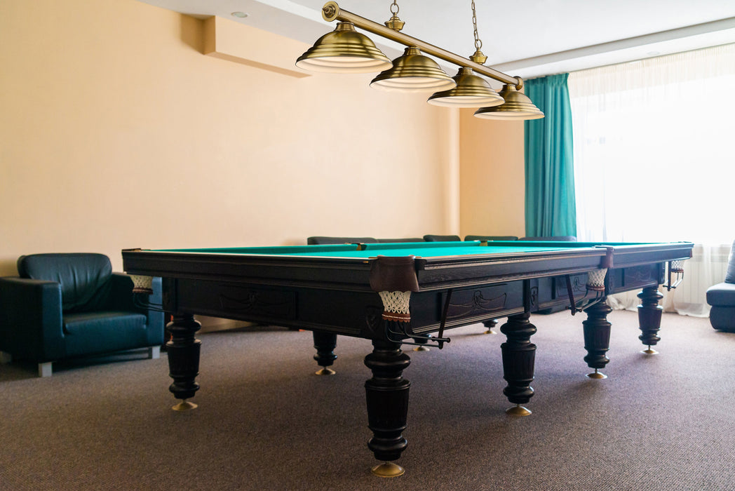 Billiard Z-Lite 2306-4RB-SRB Rubbed Brass Cordon 4 Light Billiard Z-Lite