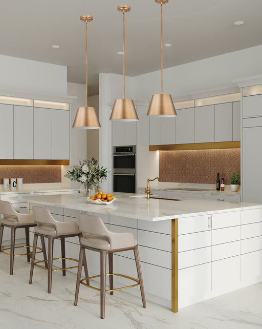 Pendant Z-Lite 2307-12MGLD Modern Gold Lilly 1 Light Pendant Z-Lite