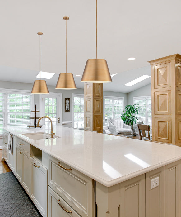 Pendant Z-Lite 2307-18MGLD Modern Gold Lilly 1 Light Pendant Z-Lite