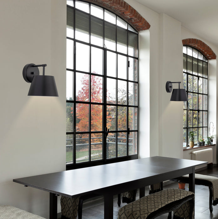 Wall Sconce Z-Lite 2307-1S-MB Matte Black Lilly 1 Light Wall Sconce Z-Lite