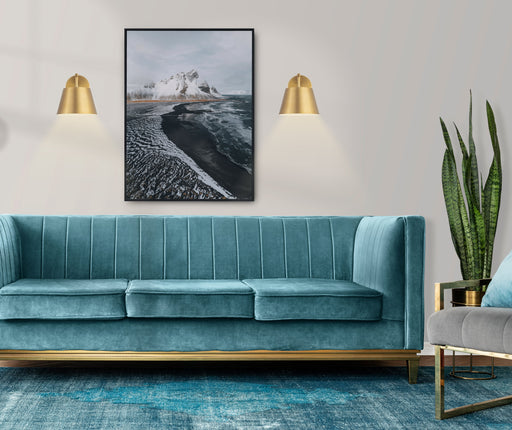 Wall Sconce Z-Lite 2307-1S-MGLD Modern Gold Lilly 1 Light Wall Sconce Z-Lite