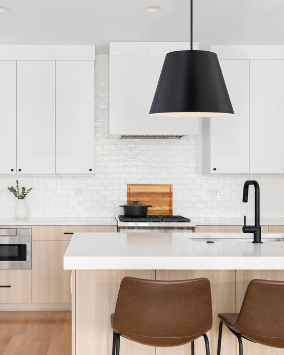 Pendant Z-Lite 2307-24MB Matte Black Lilly 1 Light Pendant Z-Lite