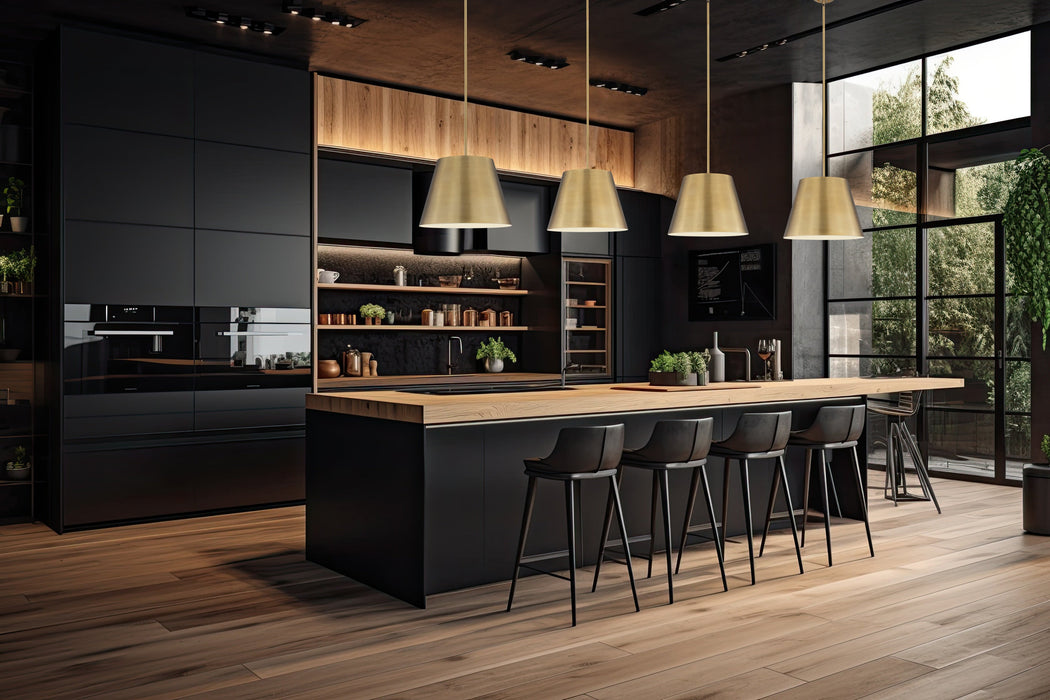 Pendant Z-Lite 2307-24MGLD Modern Gold Lilly 1 Light Pendant Z-Lite