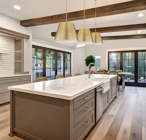 Pendant Z-Lite 2307-24RB Rubbed Brass Lilly 1 Light Pendant Z-Lite