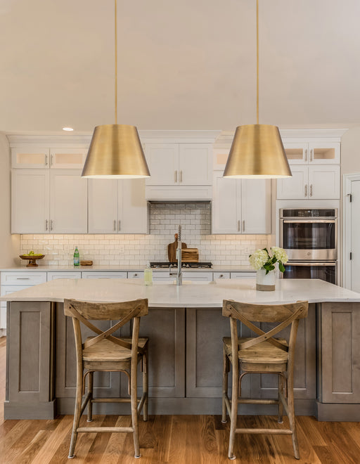 Pendant Z-Lite 2307-24RB Rubbed Brass Lilly 1 Light Pendant Z-Lite