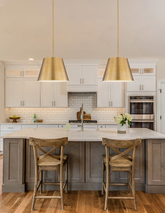 Pendant Z-Lite 2307-24RB Rubbed Brass Lilly 1 Light Pendant Z-Lite