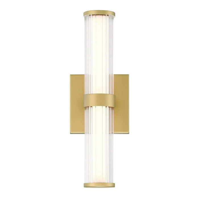 Eurofase 47123-014 Fayton 14" Matte Gold LED Outdoor Wall Light