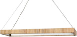 LED Chandelier Palecek 2322-79 Gibson Rattan Wrapped LED Linear Chandelier 54 Inches Palecek