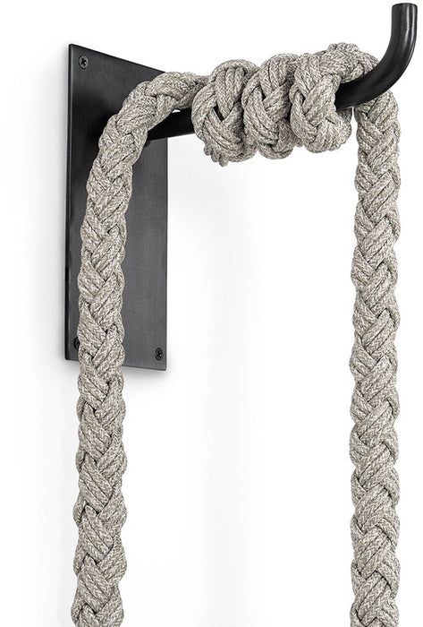 Corded Wall Sconce Palecek 2342-03 Asilomar Synthetic Rope Outdoor Wall Pendant Grey Palecek