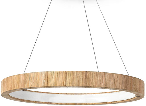 Palecek 2363-79 Gibson Rattan Wrapped LED Ring Chandelier 32 Inches LightStoreUSA