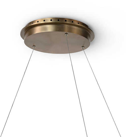 Palecek 2363-79 Gibson Rattan Wrapped LED Ring Chandelier 32 Inches LightStoreUSA