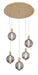 Eurofase 47208-018 Palmas 24" Gold LED Chandelier