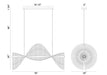 Eurofase 47126-022 Voltik 59" Matte Black LED Chandelier