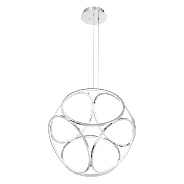 Eurofase 37102-012 Glenview 24" Chrome LED Pendant Light